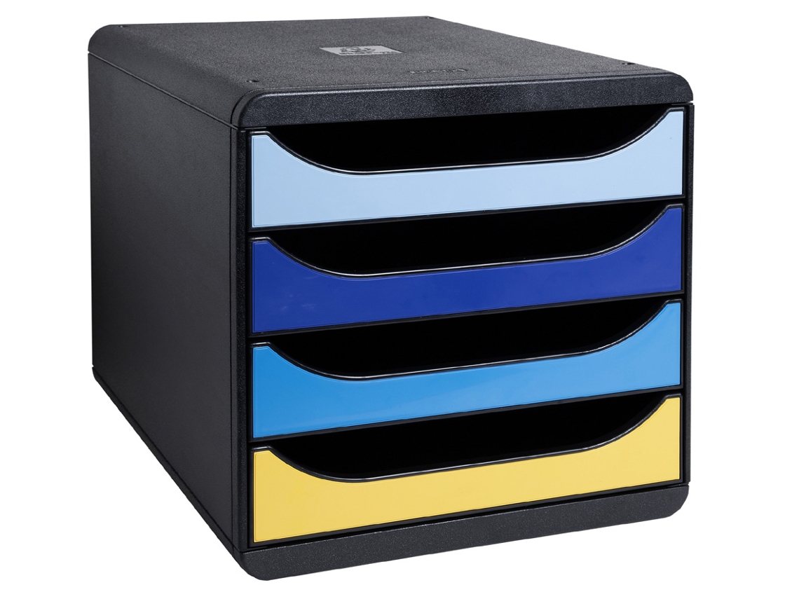 Caixa de Gaveta EXACOMPTA Big-Box Bee Blue 4 Gavetas