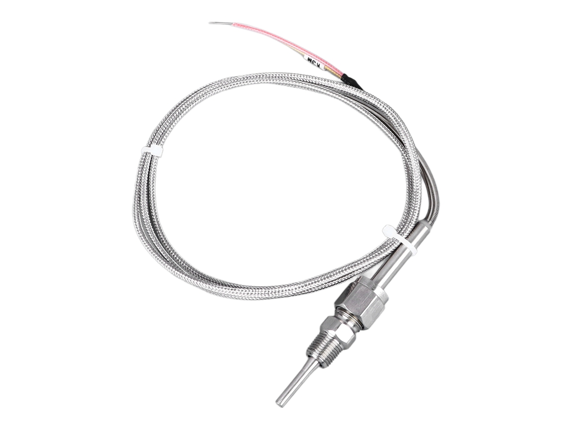 Sonda de Termopar Tipo K com Conector Mini de Aço Inoxidável 1/8 Polegada NPT