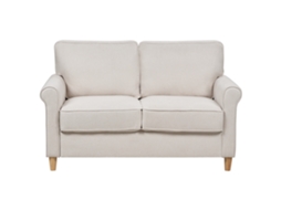 Sofá de 2 lugares BELIANI Ronneby de Poliéster Creme 140x78x88