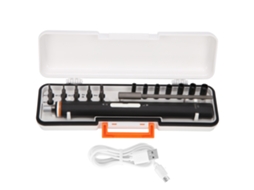 Conjunto De Parafusadeira Elétrica Mínima Recarregável 19pcs Com Bits De Aço Liga S2 Ferramenta Reparo