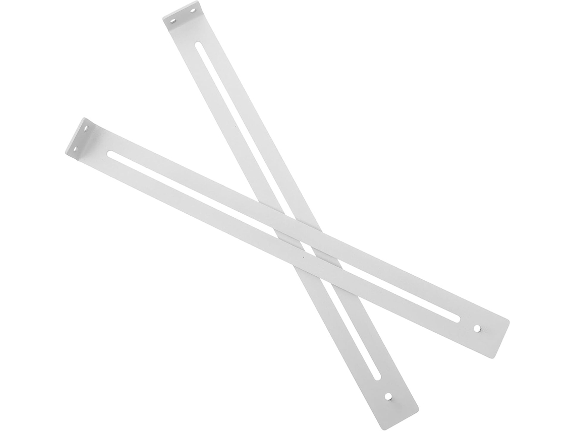 Kit De Reparo Gavetas 2 Peças Aço Branco Reforçado Para Móveis