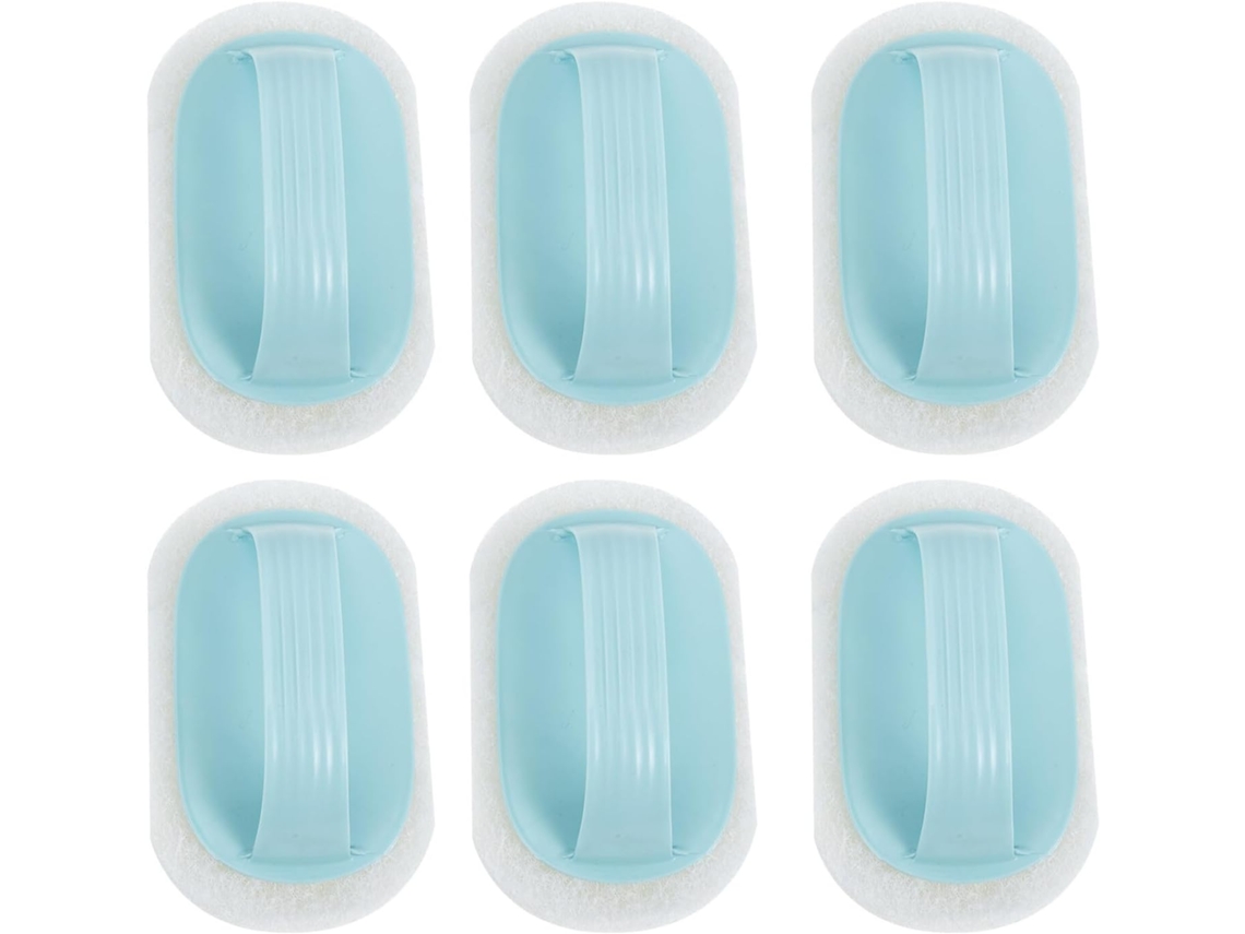 Conjunto De 6 Escovas Compactas E Leves Sem Cerdas Para Limpeza