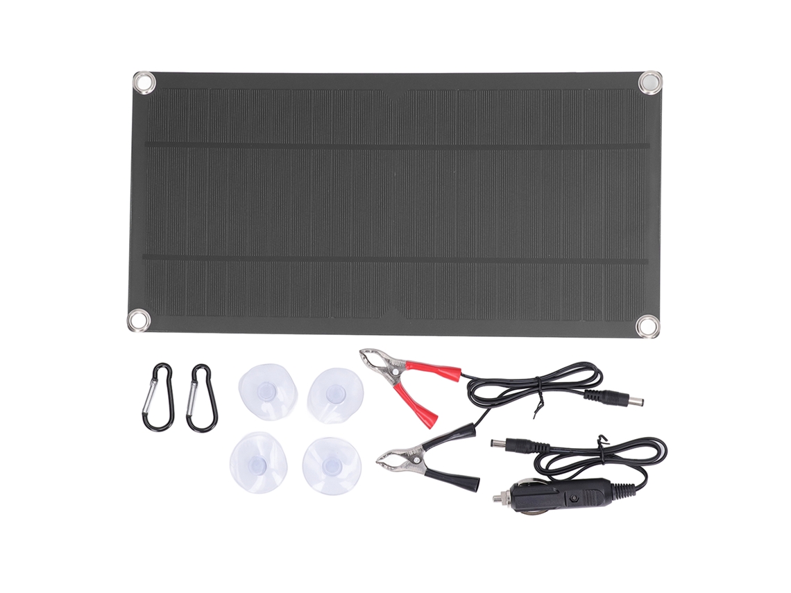 Painel Solar Monocristalino Flexível 10w 18v Para Casa