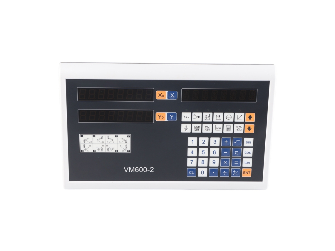 Display Digital De 2 Eixos Com Encoder E Teclado Táctil