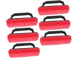 Topbathy Conjunto de 6 Escovas Limpeza com Cabo para Serigrafia, Ideais Remover Manchas Tinta. Escova Limpeza: