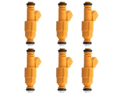 Conjunto de 6 injetores de combustível 0280155710 Bico para Jeep Cherokee Wrangler Comanche 1987-1998 4.0L