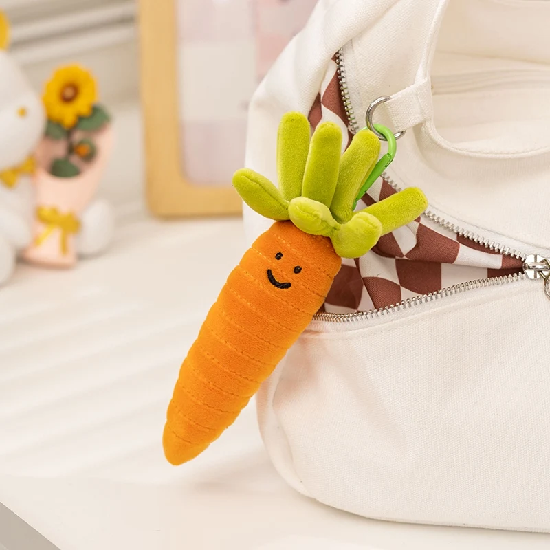 (cenoura De 23 Cm) Brinquedo De Pelúcia Fofo Em Formato De Vegetal, Chaveiro De Pelúcia