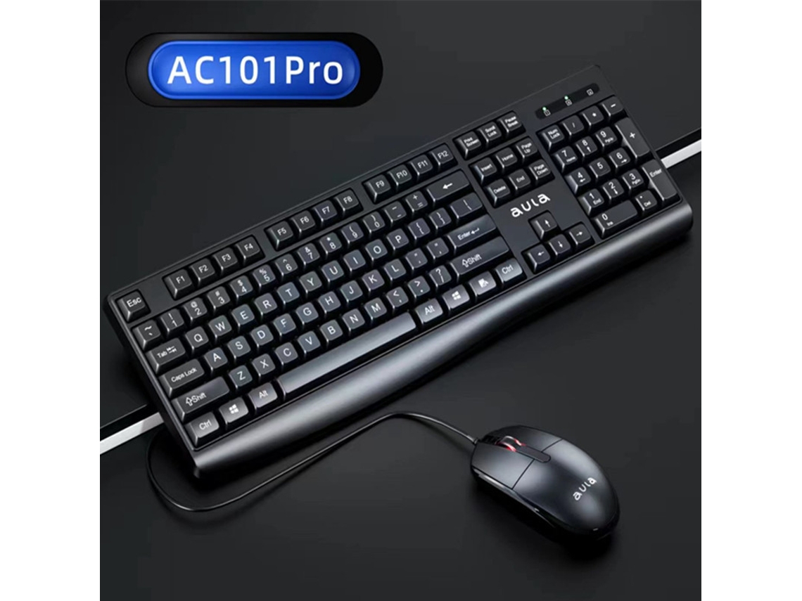 Conjunto De Teclado E Mouse Com Fio