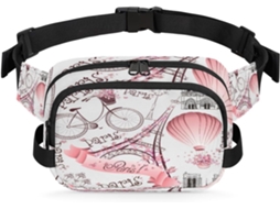 Bolsa AQUAFORGE de Ombro Grande, Estampa de Animais Fogo