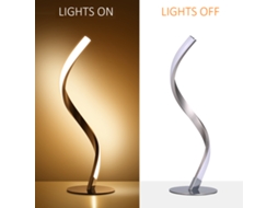2026 lâmpada de Mesa Led Espiral Tomshine 6w 3000k Branco Quente para Quarto, Sala de Estar e Escritório