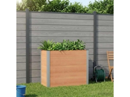 Vidaxl Canteiro De Jardim Elevado Castanho 100 X 50 X 91 Cm