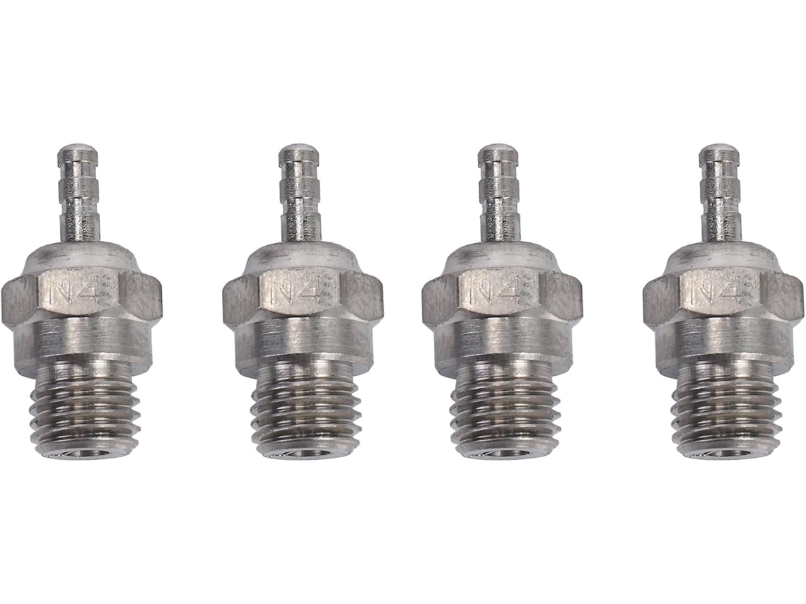Conjunto de 4 Velas de Ignição Hot Spark para Substituição em Caminhões Nitro e Carros Rc. SFUSHOS