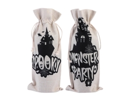 2 Peças de Capa de Garrafa de Vinho de Halloween para Decorações de Halloween ALLINLESS
