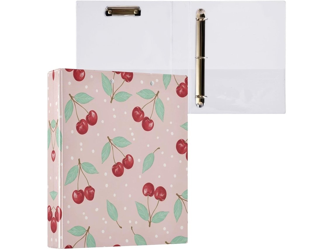 Pasta de 3 Argolas para Papel Tamanho Carta , Organizador Redondas com Prancheta, Suporte Pran (27,9 X 21,6 Cm)