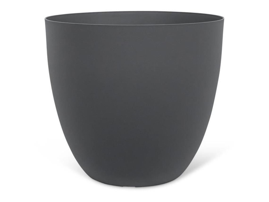 Vaso - GARDEN ID - Phoenix Antracite - 38 x 34 cm - 100 reciclado e reciclável - Resistente ao gelo e aos raios UV - Para exterior