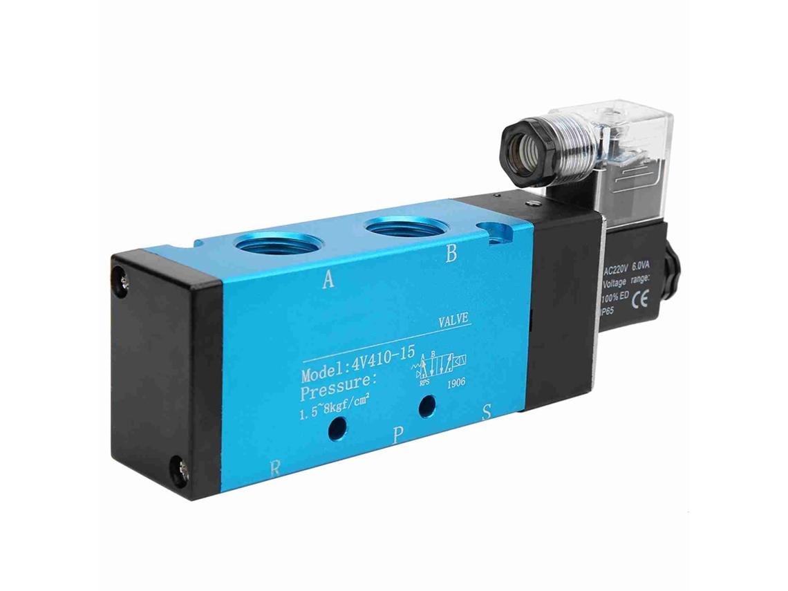 Válvula Solenóide De Ar Laxiscreed 2 Posições 5 Vias Diâmetro 50mm Para Pressões De 0.18 A 0.8 Mpa