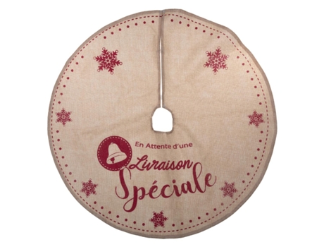 Tapete para árvore de Natal Atelier Des Lutins Juta Vermelha D90Cm FEERIC LIGHTS & CHRISTMAS