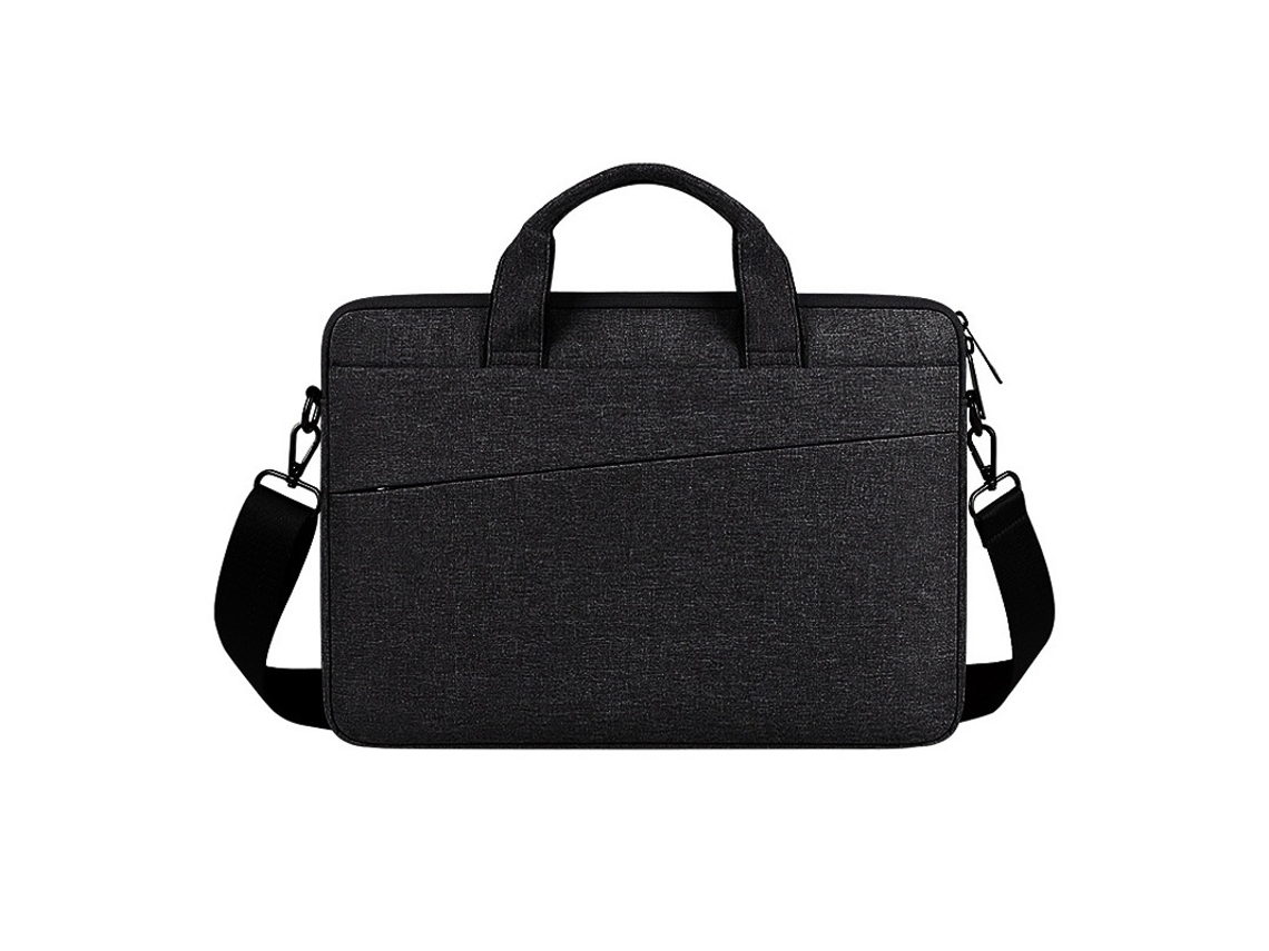 Bolsa Para Computador Portátil 13.3 Polegadas Impermeável Com Interior Macio E Bolso Auxiliar Preto, Com Transporte Confortável Elysve