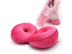 Almofada de Conforto Duplo Almofada de Assento para Levantar Os Quadris Almofada de Assento para Para Dor Ciática Rosa JEDBESETZT