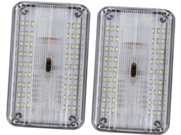 Luminária De Teto Automotiva 12v Com 36 Leds E 36w Em Plástico Resistente A Vibrações.