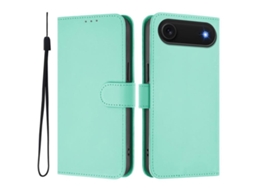 Capa De Couro Sintético Para Iphone Air - Toque Suave - Cor Sólida - Com Cordão