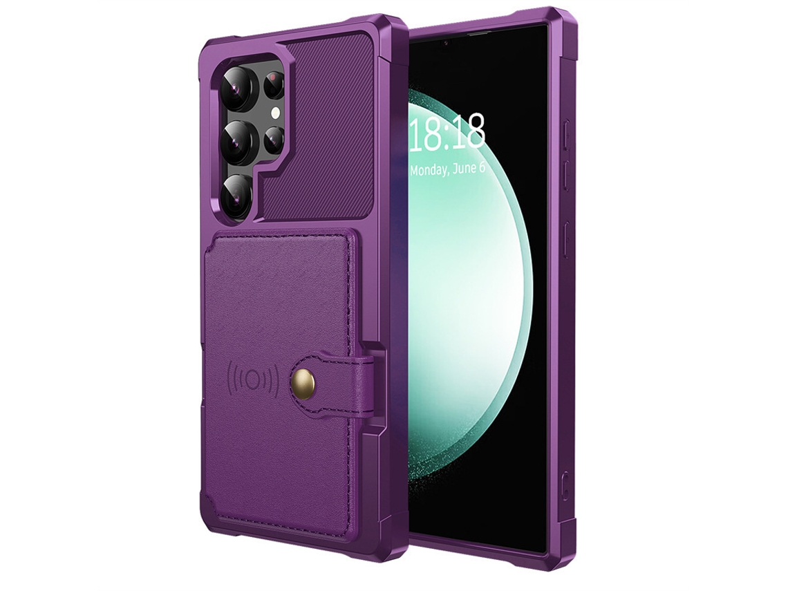 Capa Protetora Anti-queda Para Celular Montada Em Caminhãoroxo - Suporte Para Cartão Sim De Carro, Iphone 15