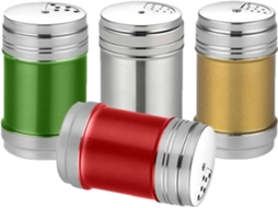 Conjunto de 4 Potes de Temperamento em Vidro com Tampa Abatível, Modelo M2 DUREFORWARD