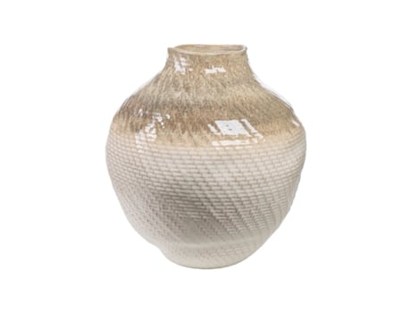 Vaso ROMIMEX Bege Porcelana 36 x 39 x 37 cm