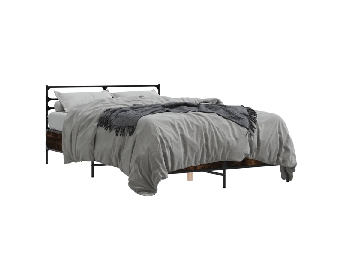 Estrutura de Cama 140x200 Cm Derivados Madeira/metal MAISON EXCLUSIVE