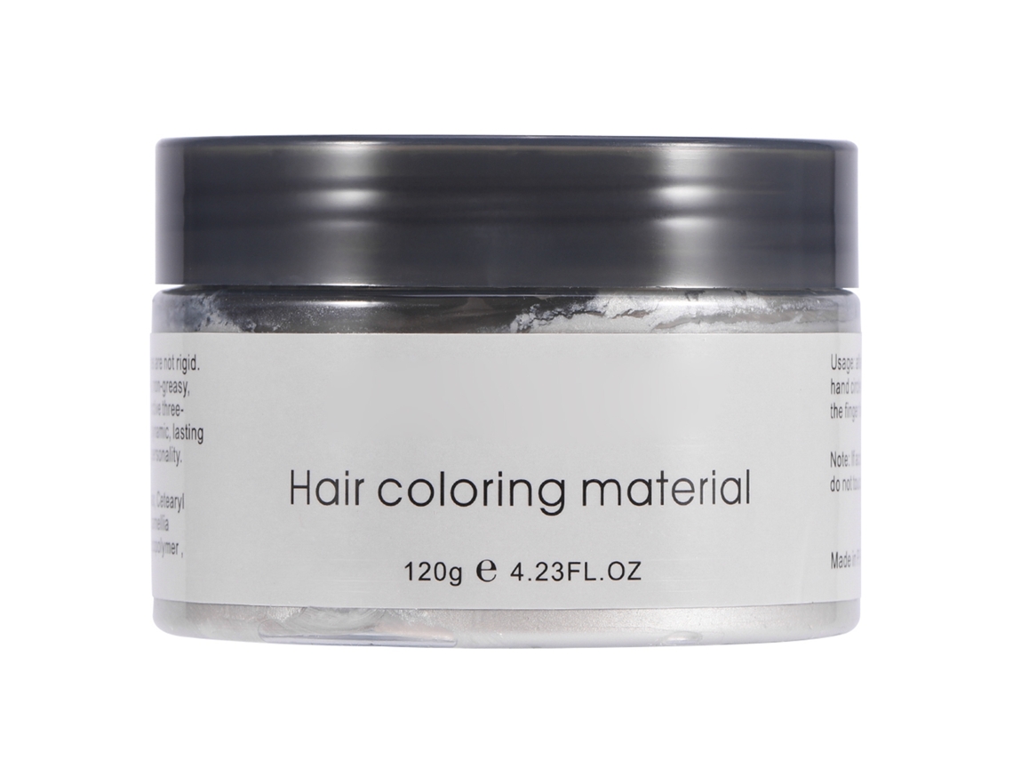 2026 crema de Coloração de Cabelo Descartável Unissex 120g, Cera de Penteado Branca para Cabelo