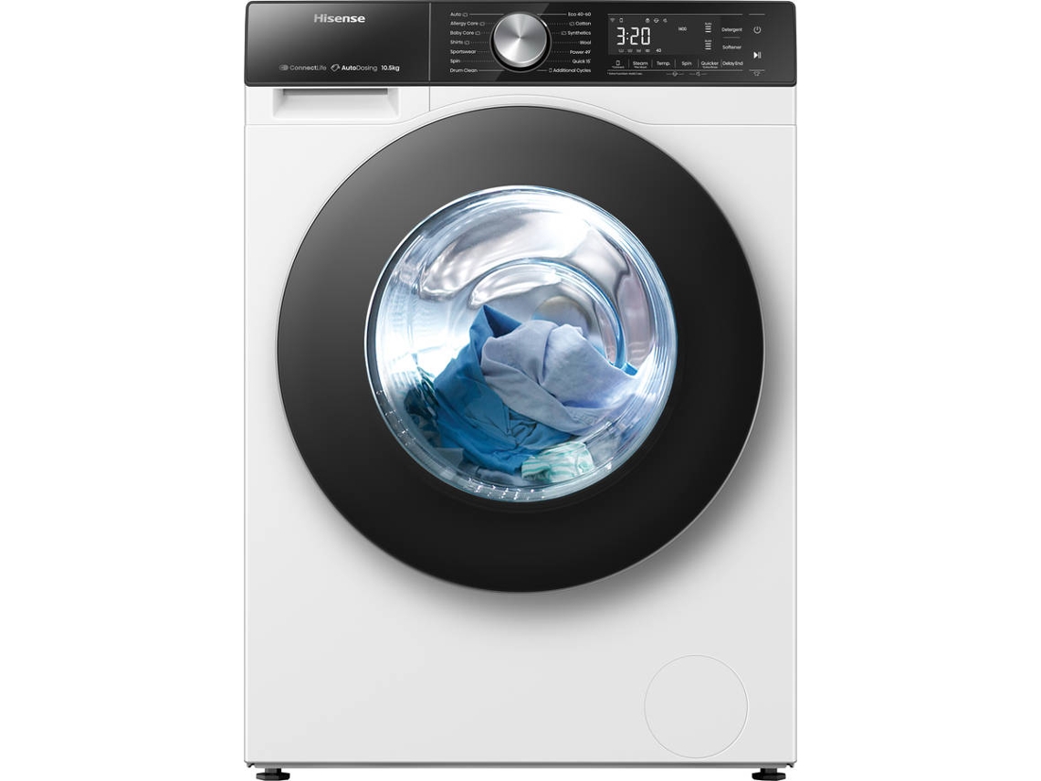 Máquina de Lavar Roupa HISENSE WF5S1045BW (10.5 kg - 1400 rpm - Branco)