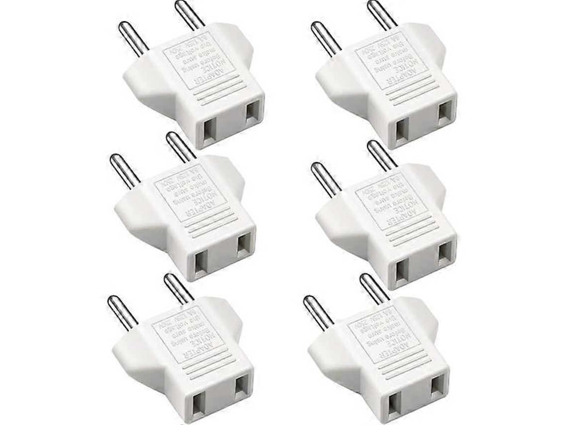 Adaptador Eua Para Ue, Branco