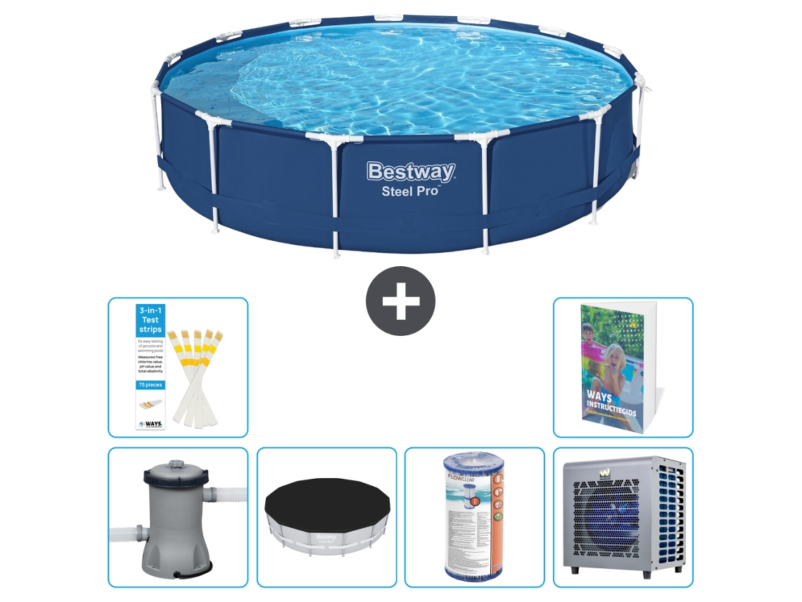Bestway Piscina Bestway Steel Pro Redonda - 396x84 Cm - 7-peças S203