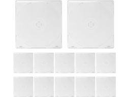 Conjunto De 24 Estojos Transparentes Para Guardar Dvds Individualmente.