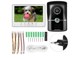 Campainha De Interfone De Vídeo Com Fio De 7 Polegadas 815fg11 (tela Tft Lcd De 7 Polegadas, Padrão Europeu 110-240v)