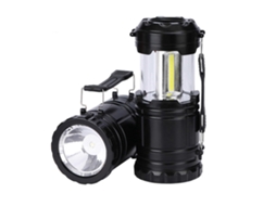 Lanterna De Acampamento Led Extensível, Operada Por Bateria, Ideal Para Quedas De Energia, Suprimentos De Emergência, Preta. Olysi Shop