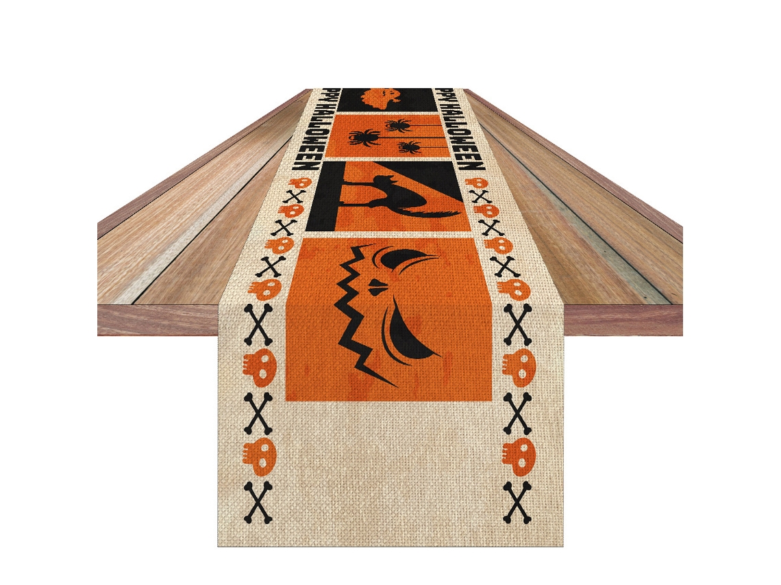 Caminho de Mesa de Ação de Graças com Abóboras Decoração para Festas RNEMITERY