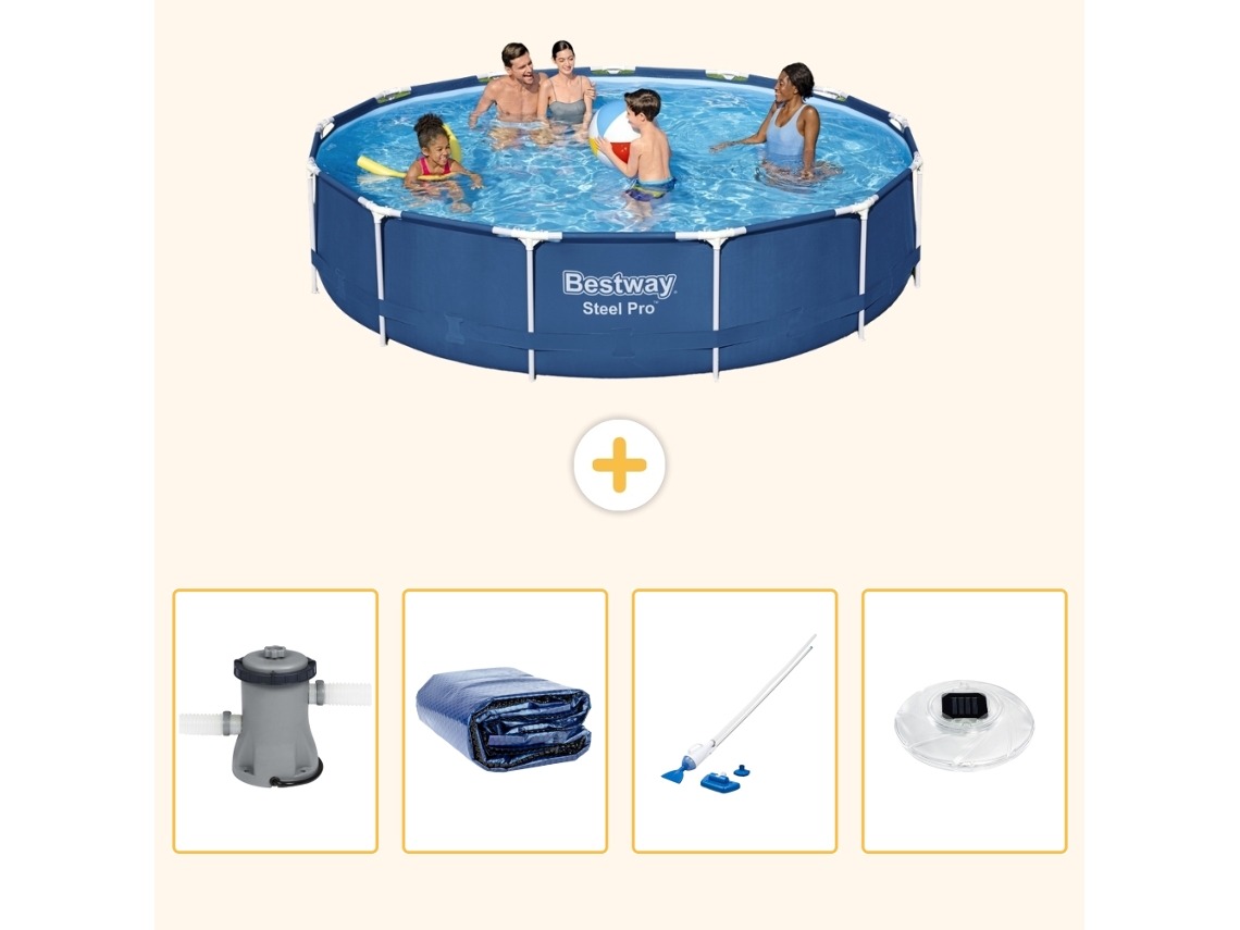 Bestway Piscina Bestway Steel Pro Redonda - 396x84 Cm - 5-peças S204