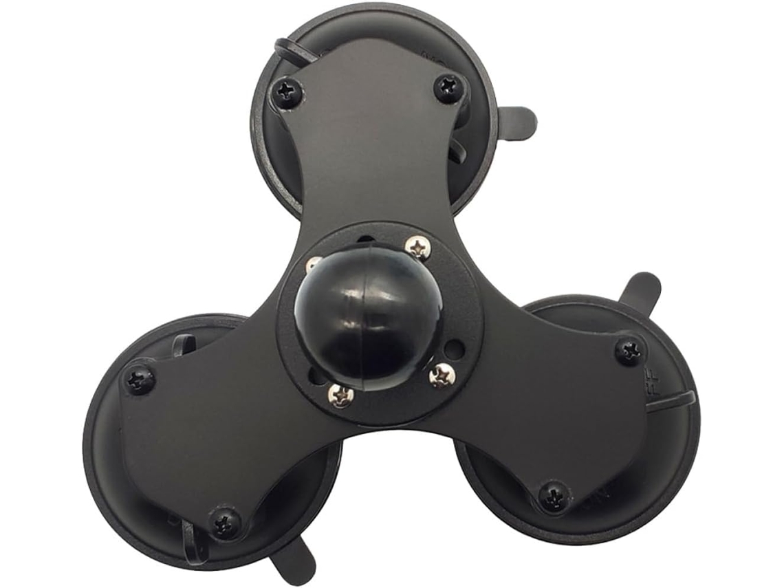 Suporte De Para-brisa Com Ventosa Tripla De 1,5 Polegadas E Junta Esférica De 360°