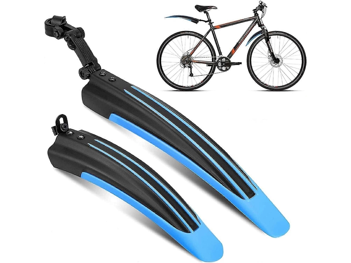 Para-lama Universal Dianteiro E Traseiro, Cobertura Completa, Alargado E Ajustável, Para Bicicletas Mtb E De Estrada De 20/22/24/26 Polegadas, Azul