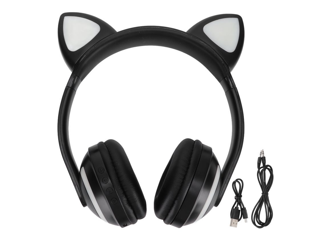 Fones de Ouvido LAXISCREED Cat Ear Bluetooth Led