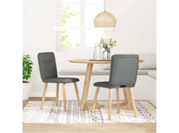 Maison Exclusive - Cadeiras De Jantar 2 Pcs Tecido Cinzento-escuro