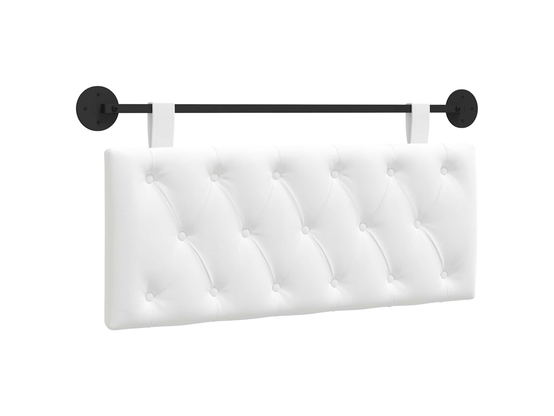 Conjunto 1 Cabeceira Suspensa Vidaxl Branco Tecido (110 X 55 X 7 Cm)
