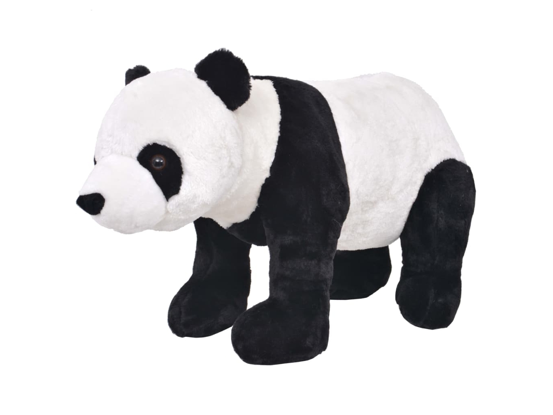 Peluche VIDAXL Preto Fabric