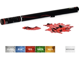 Confetti TCM 80 cm, Vermelho Metálico