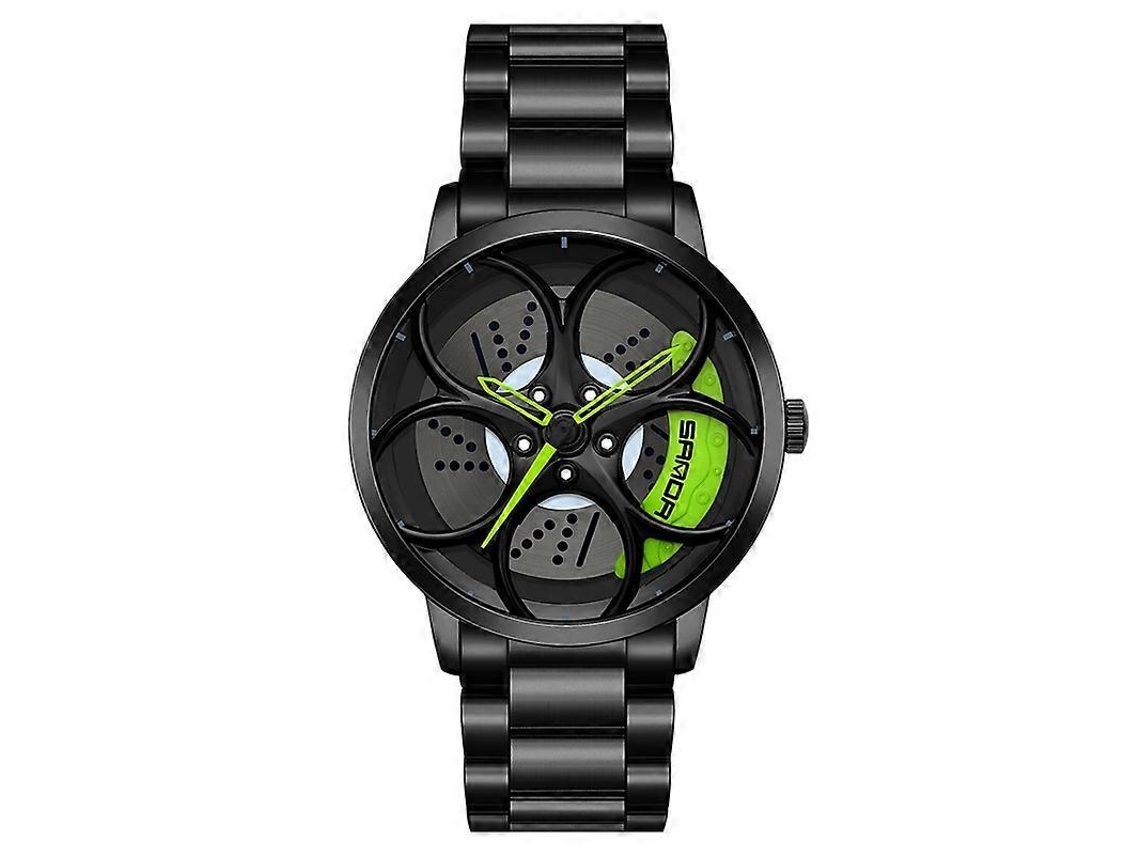 Relógio De Quartzo Masculino Sanda 1070 Com Mostrador Oval Vazado 3d, Mecanismo Fixo E Pulseira De Aço.