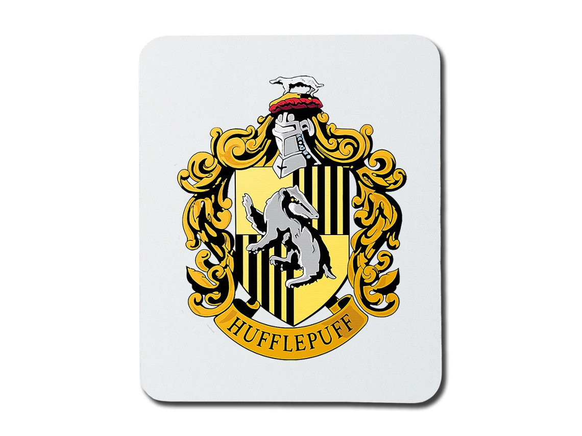 Mouse Pad Com O Brasão Da Lufa Lufa De Harry Potter Brilvibera