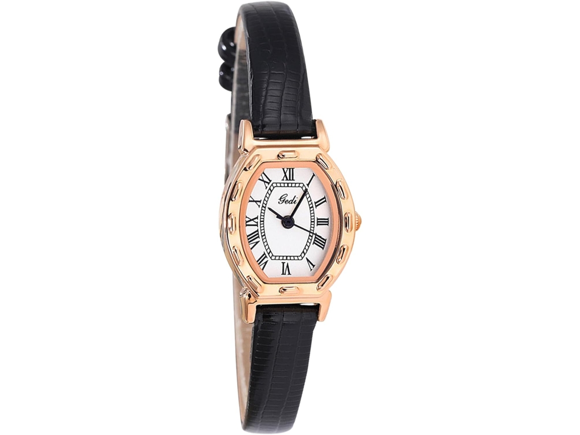 Relógios S com Pulseira de Couro VEANXIN-Rosa Marrom
