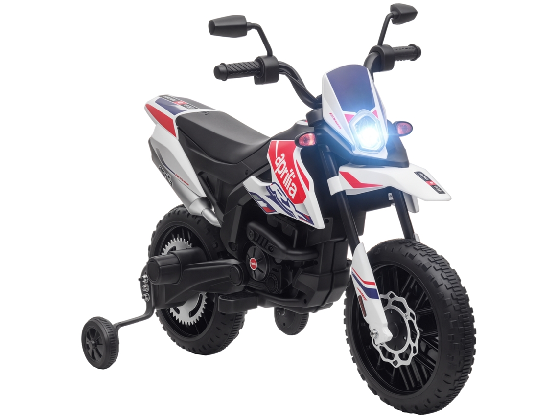Motocicleta 12v, Rodinhas, Led, Música, Usb, Branca