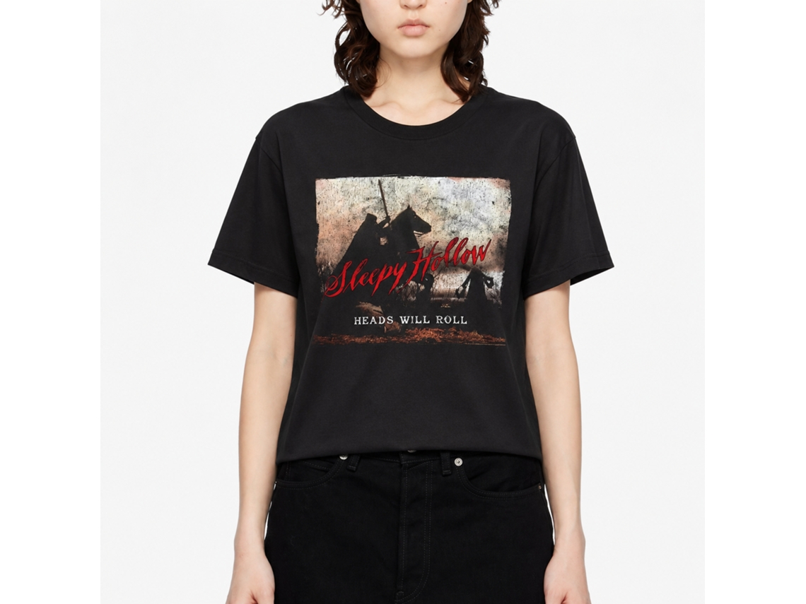 Rockinstone Sleepy Hollow Movie Heads Will Roll Black Adult Shirt Size:m